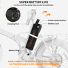 AOSTIRMOTOR A20 Electric Bike Folding 36V 13Ah Lithium Battery 500W Ebike 20 Inch 4.0 Fat Tire City Beach Cruiser Bicycle