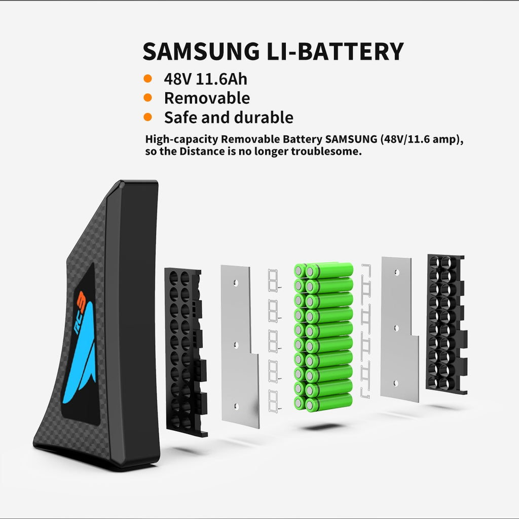 AOSTIRMOTOR S05 Electric Mountain Bicycle 48V 11.6Ah Lithium Battery 500W City Cruiser Beach Bike Al Alloy Snow Ebike