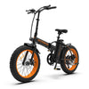 AOSTIRMOTOR A20 Electric Bike Folding 36V 13Ah Lithium Battery 500W Ebike 20 Inch 4.0 Fat Tire City Beach Cruiser Bicycle