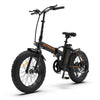 AOSTIRMOTOR A20 Electric Bike Folding 36V 13Ah Lithium Battery 500W Ebike 20 Inch 4.0 Fat Tire City Beach Cruiser Bicycle