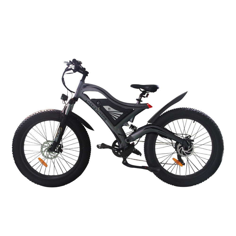 AOSTIRMOTOR S18 Electric Bike 750W 26Inch 4.0 Fat Tire Ebike 48V 11.6Ah Lithium Battery Beach Cruiser City Mountain Bicycle