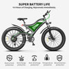 AOSTIRMOTOR S18 Electric Bike 750W 26Inch 4.0 Fat Tire Ebike 48V 11.6Ah Lithium Battery Beach Cruiser City Mountain Bicycle