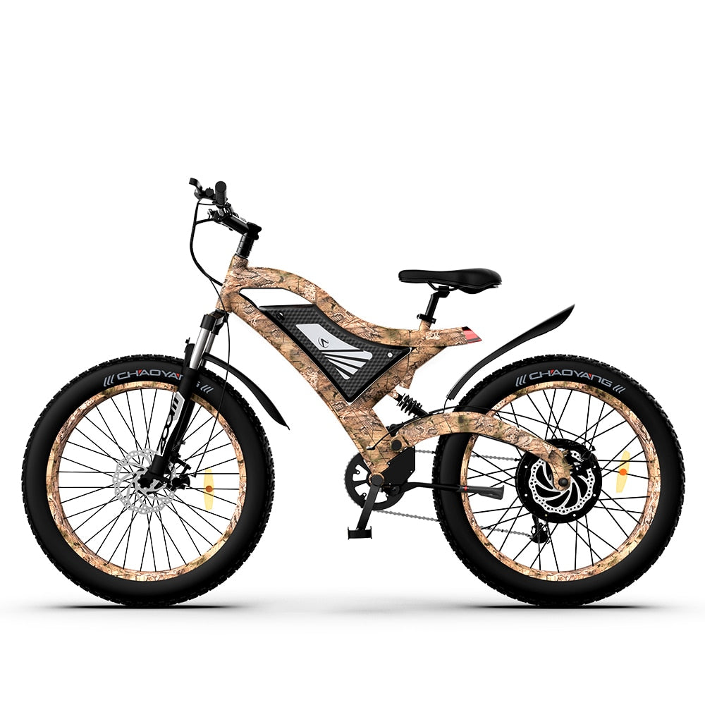 AOSTIRMOTOR Electric Ebike S18 1500W Mountain Bike 48V 14Ah Removable Lithium Battery 4.0 Fat Tire Ebike Beach Cruiser Bike