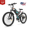AOSTIRMOTOR S05 Electric Mountain Bicycle 48V 11.6Ah Lithium Battery 500W City Cruiser Beach Bike Al Alloy Snow Ebike