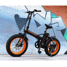 AOSTIRMOTOR A20 Electric Bike Folding 36V 13Ah Lithium Battery 500W Ebike 20 Inch 4.0 Fat Tire City Beach Cruiser Bicycle